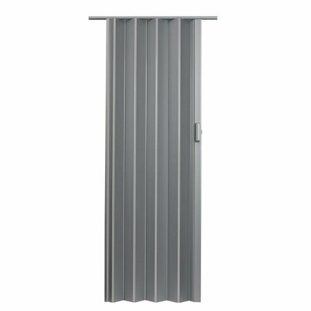 PERFECTPATIO 36 x 80 in. Elite Accordion Door, Satin Silver PE3036508